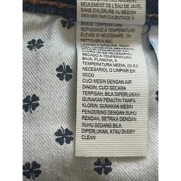 Lucky Brand The Roll Up Denim Shorts Dark Wash Womens Size 14 32 - Picture 9 of 13